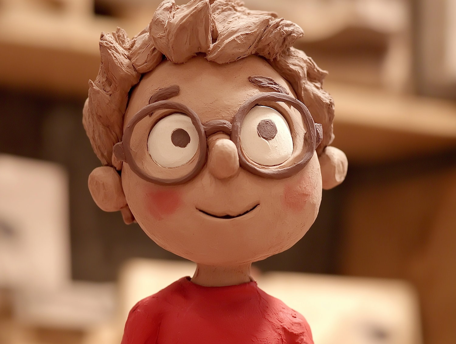 Cheerful Claymation Character