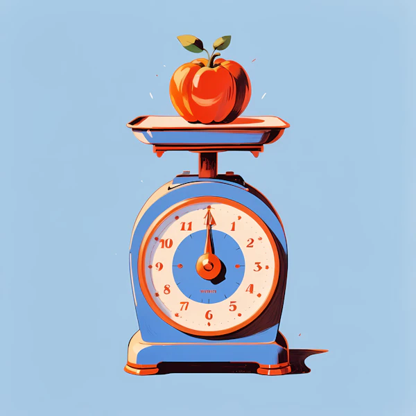 Retro Kitchen Scale Art