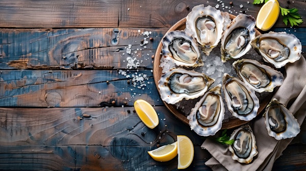 Rustic Oyster Platter Presentation