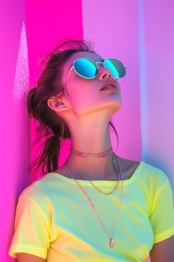 Neon Fashion Portrait