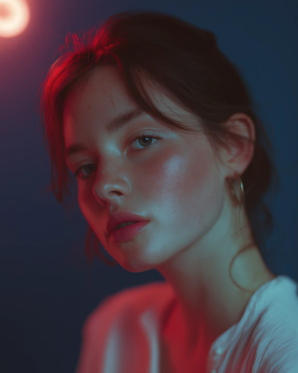 Moody Portrait Close-Up