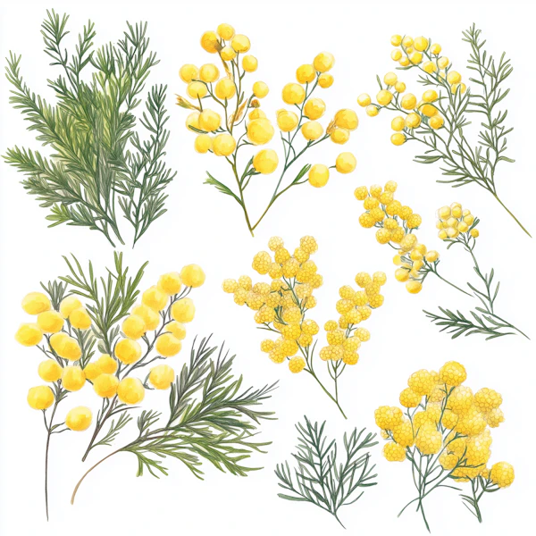 Mimosa Botanical Art