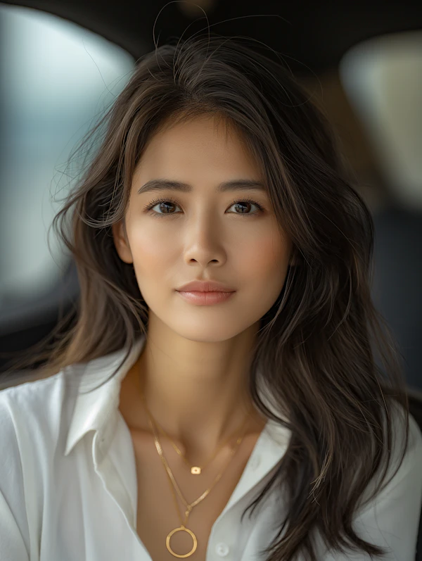 Serene Portrait of Young Woman