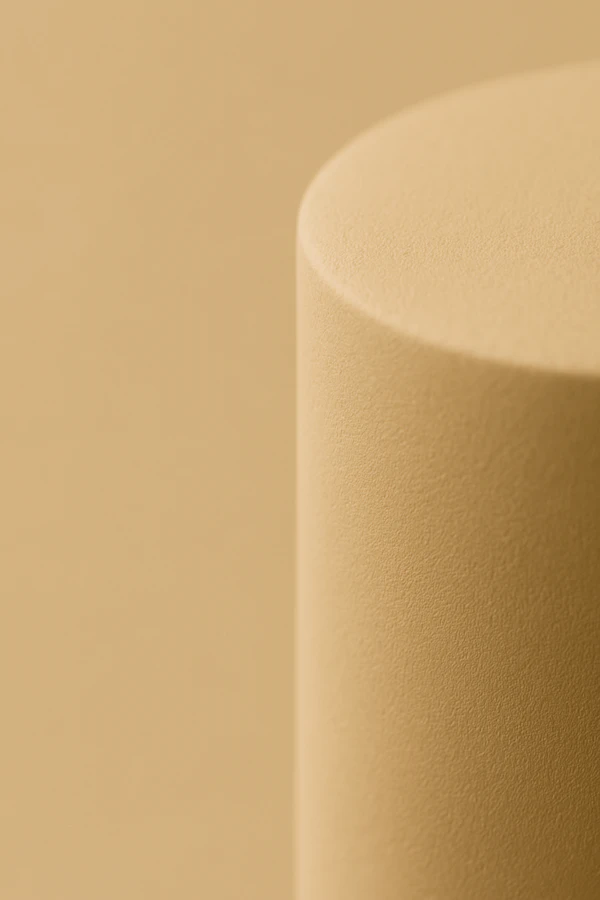 Minimalist Beige Cylinder