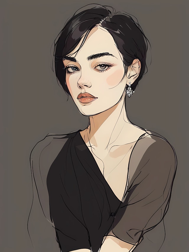 Stylized Woman Illustration