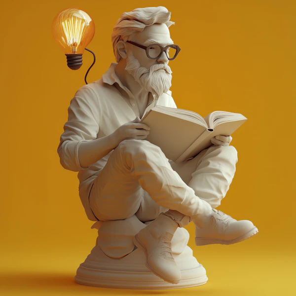 3D Scholar Sculpture