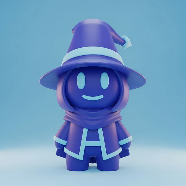 Whimsical Wizard Character