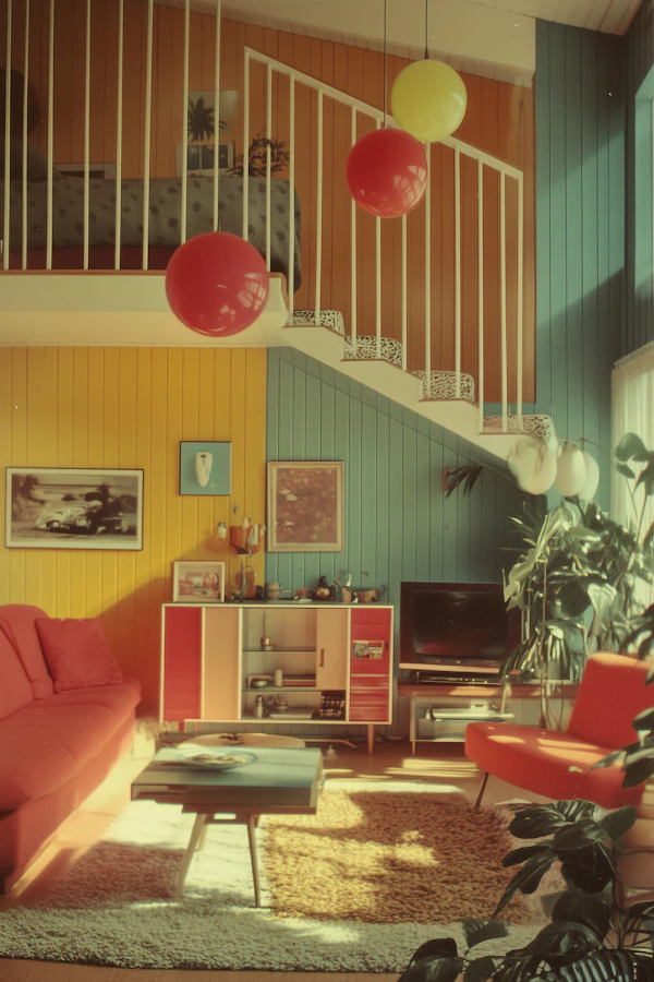 Retro Living Room