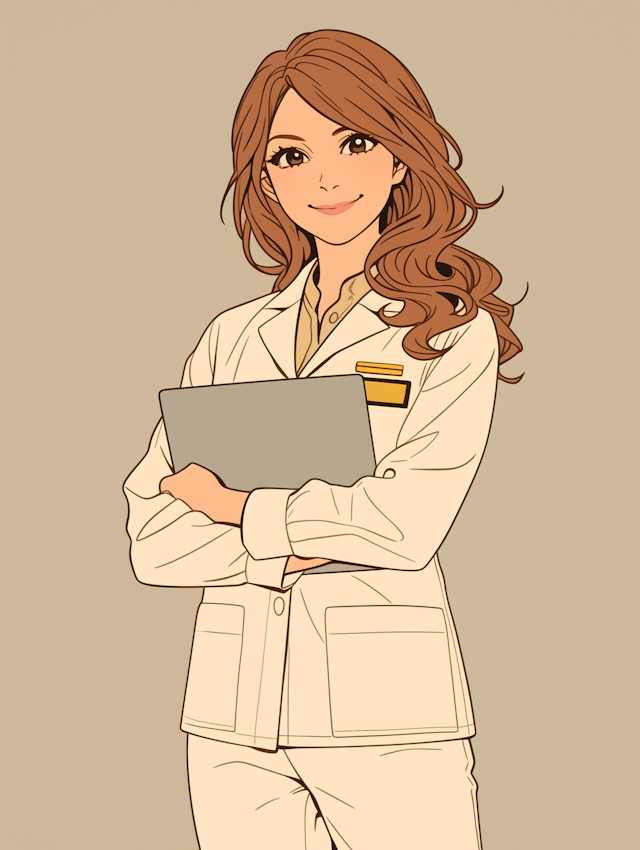 Professional Woman in Lab Coat