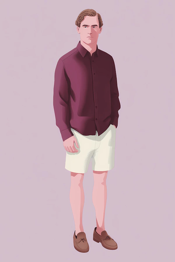 Minimalist Man Portrait