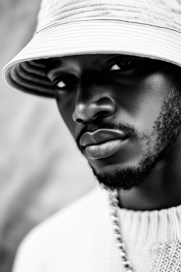 Black-and-White Portrait