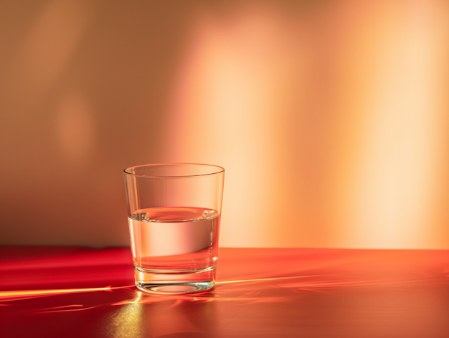 Warm Glow of Tranquil Glass