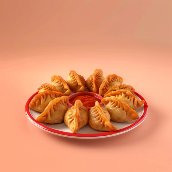 Golden Dumplings Plate