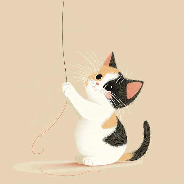 Playful Calico Kitten