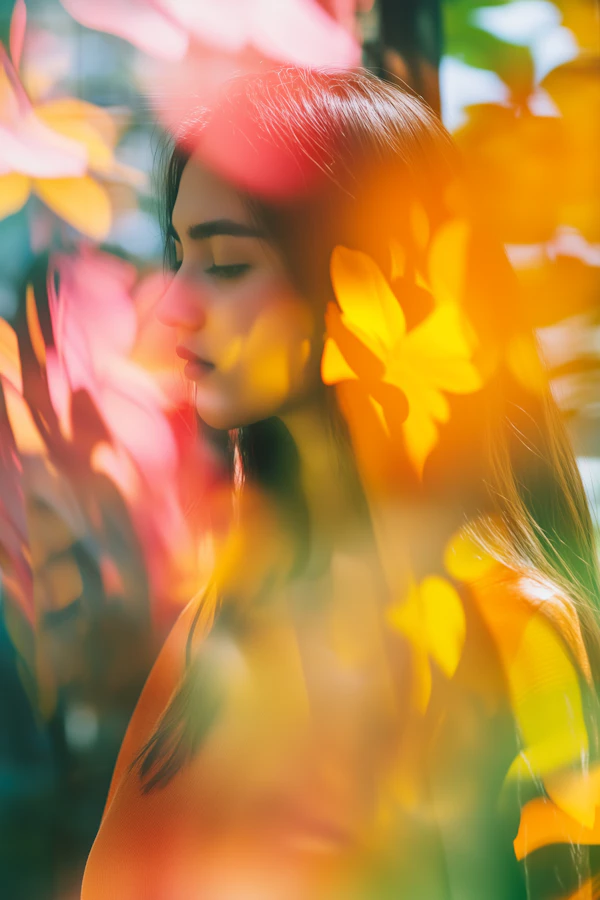 Dreamy Floral Portrait