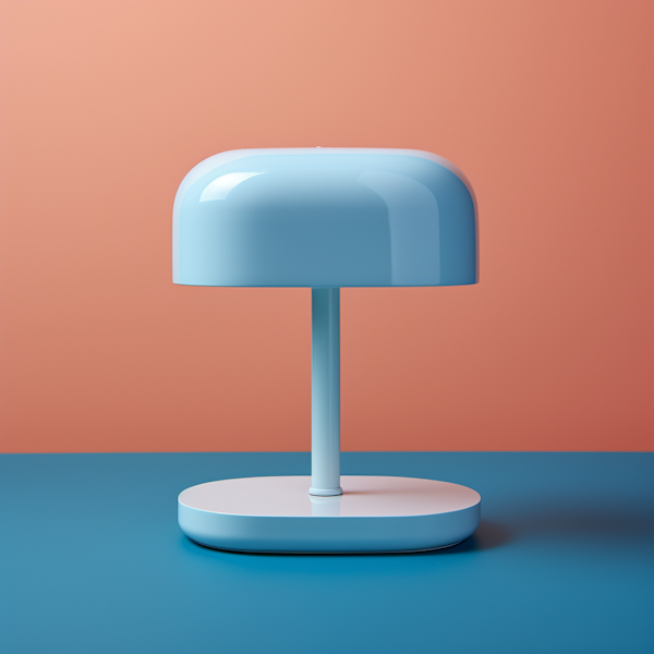 Modern Minimalist Pastel Blue Lamp