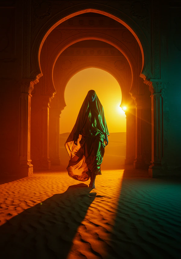 Mystic Desert Silhouette
