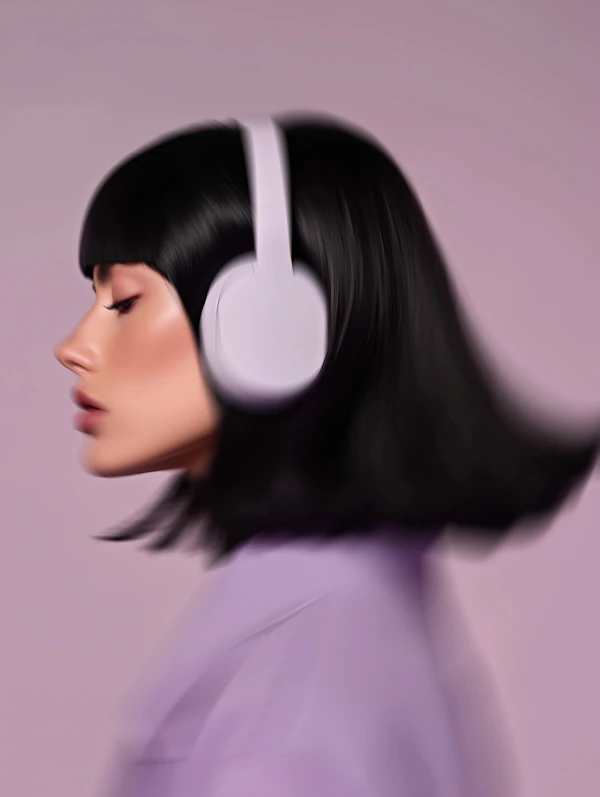 Woman with Headphones
