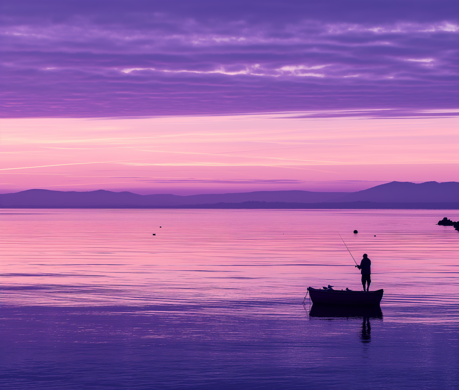 Twilight Fishing Serenity