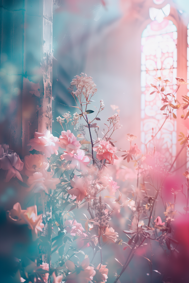 Dreamy Floral Scene