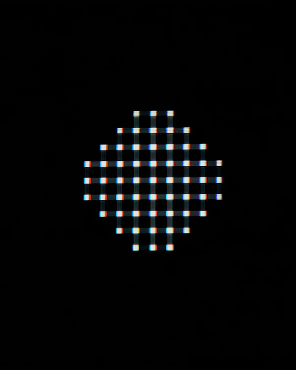 Glitch Diamond Pattern