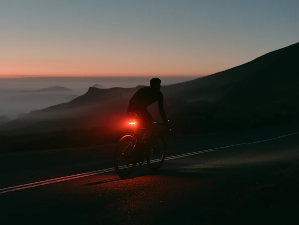 Cyclist at Twilight