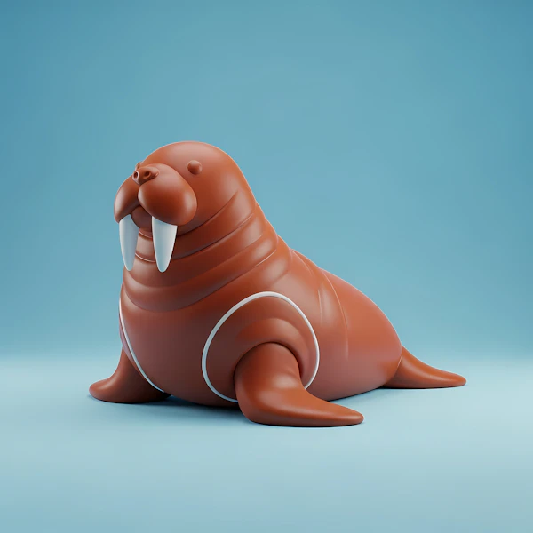 Stylized Walrus Render