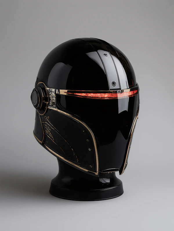 Futuristic Black Helmet