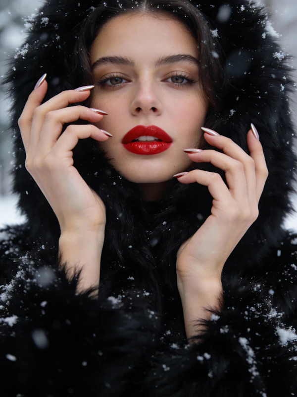 Winter Portrait Close-Up