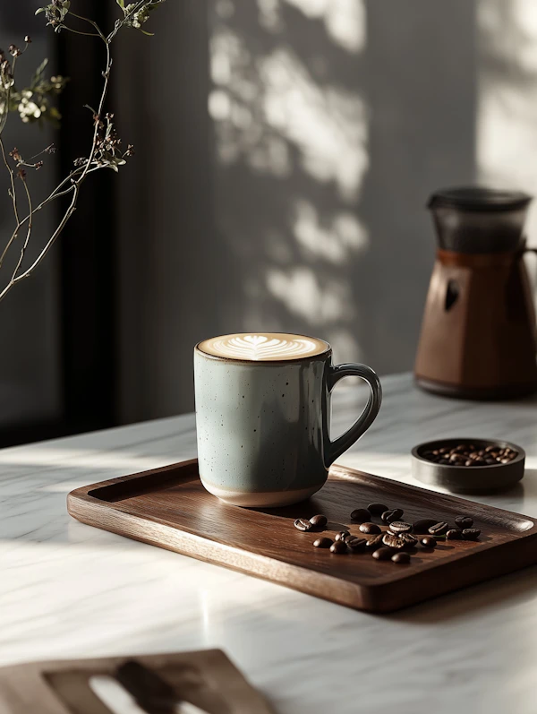 Serene Coffee Scene