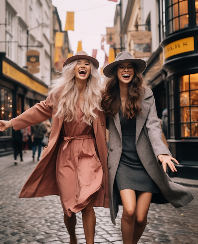 Autumnal Elegance in Laughter