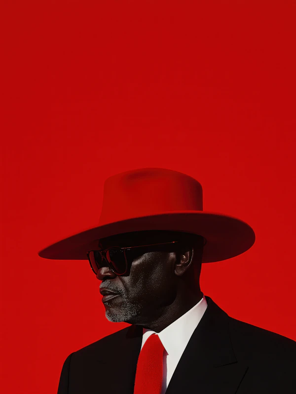 Elegant Red Portrait