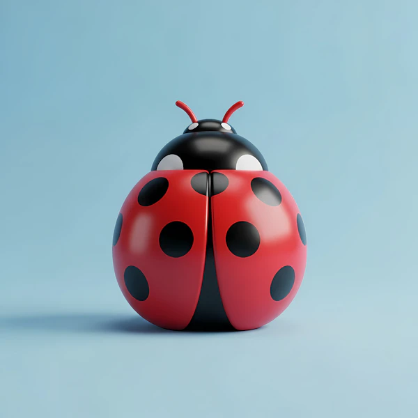 Stylized Ladybug Art