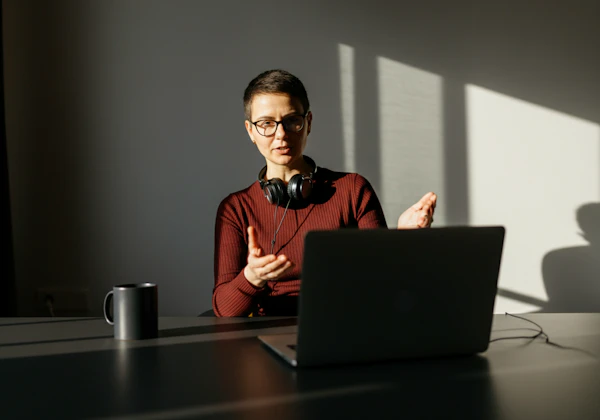Person in Online Meeting