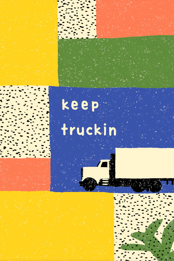 Retro Truck Illustration