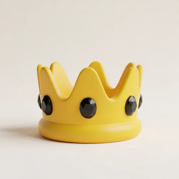 Whimsical Yellow Crown