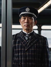 Train Conductor in Uniform