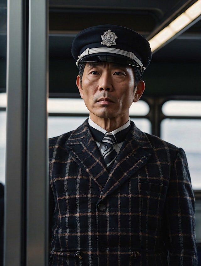 Train Conductor in Uniform