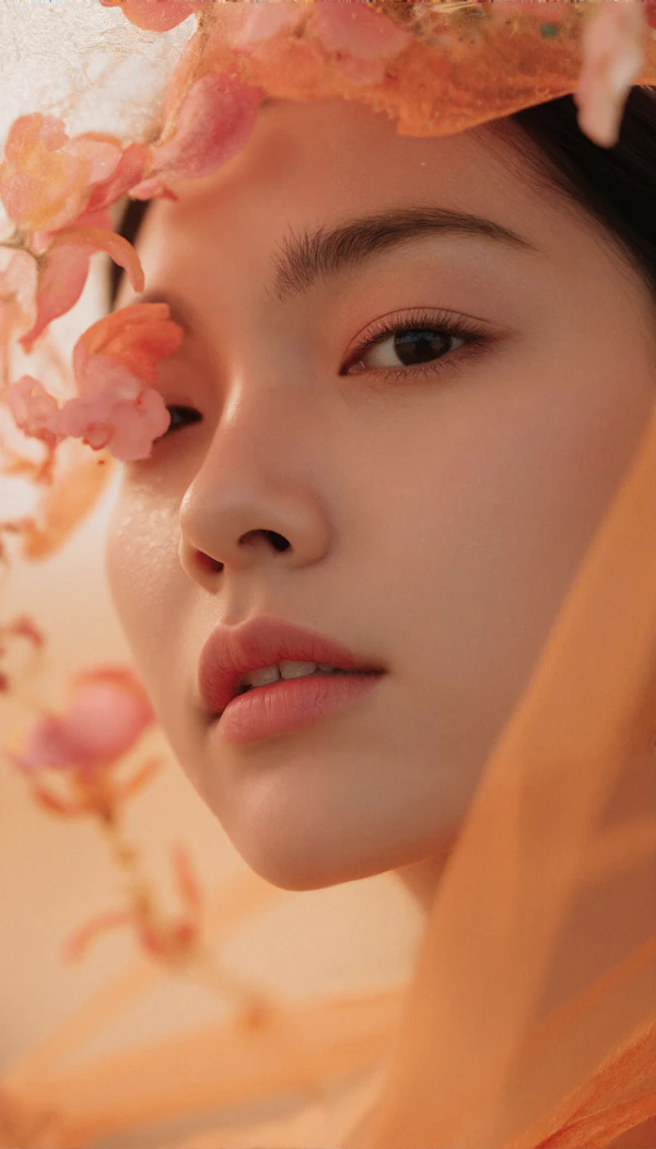 Serene Floral Portrait