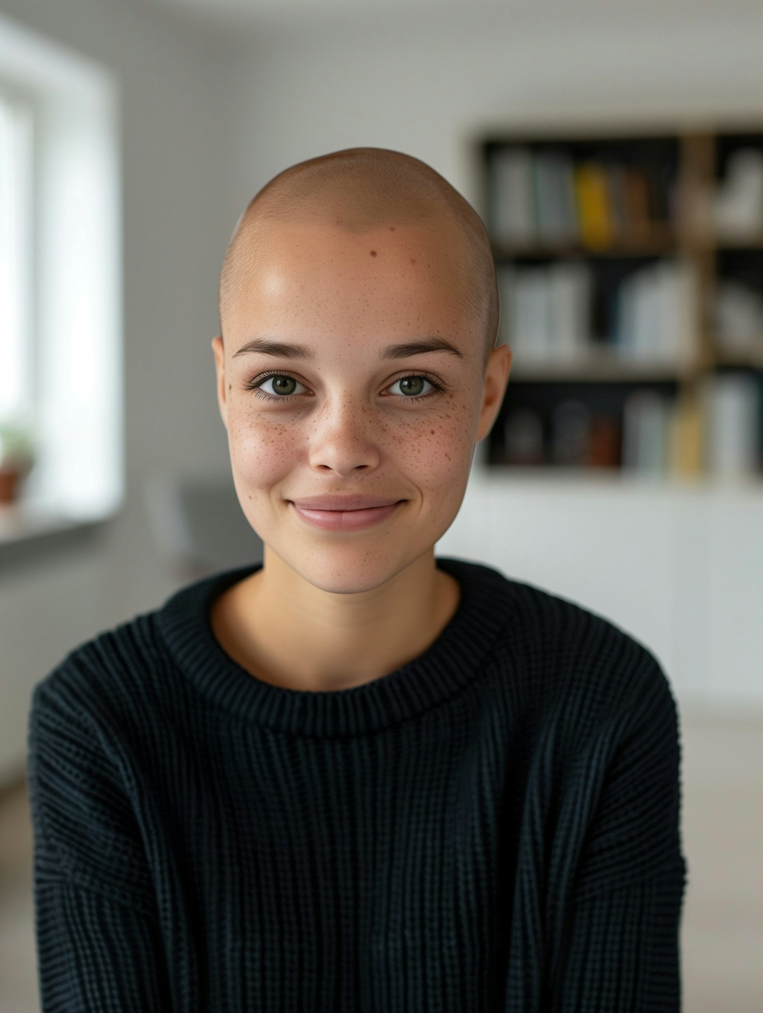 Portrait of a Young Woman with a Gentle Smile