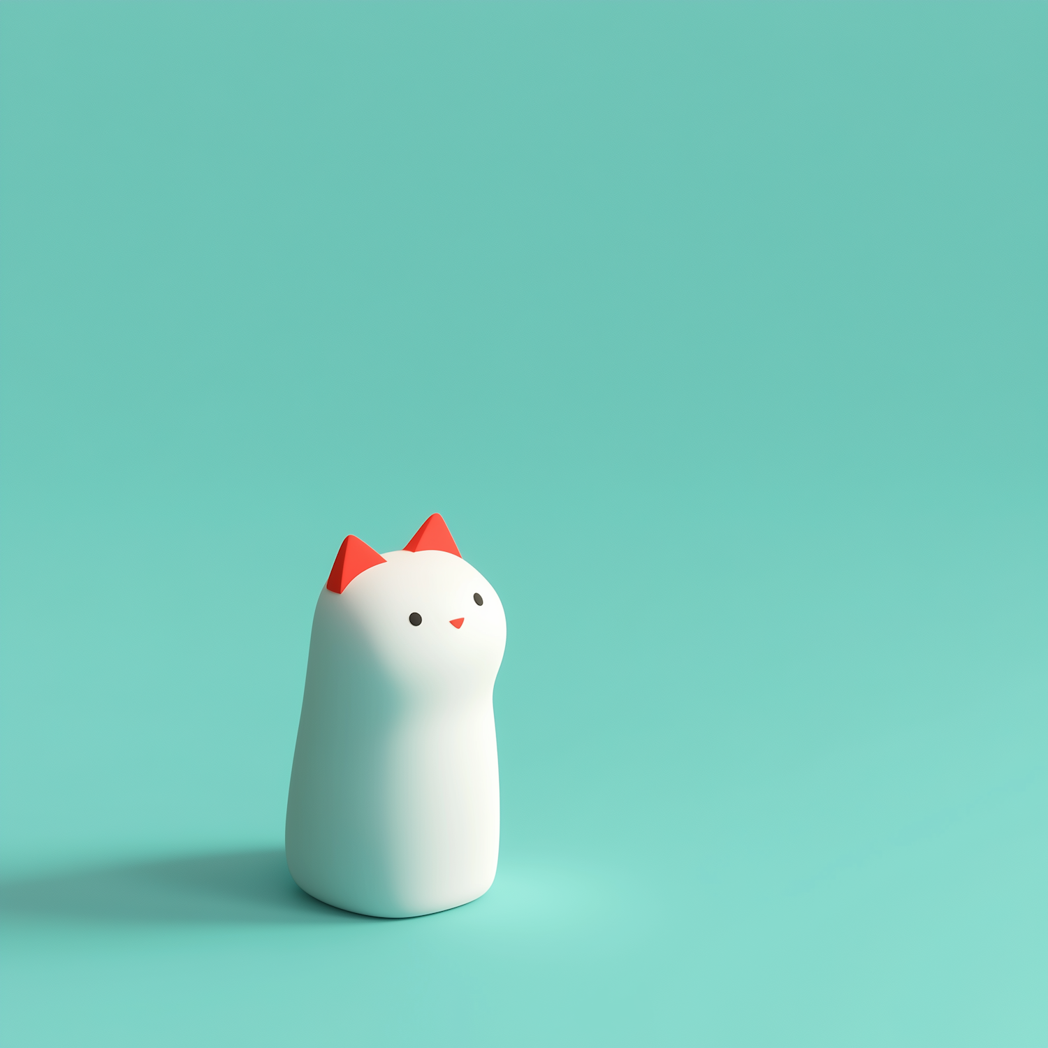 Minimalist Cat Figure