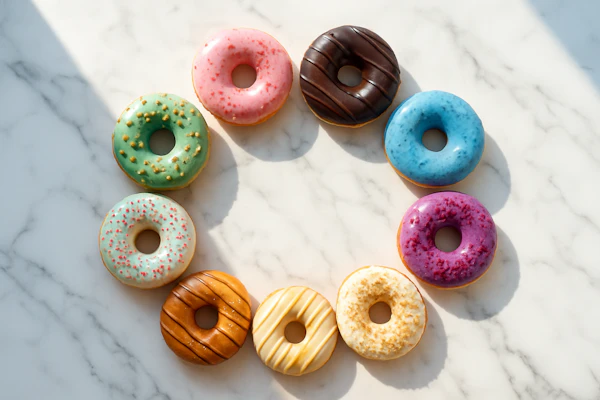 Colorful Donut Display