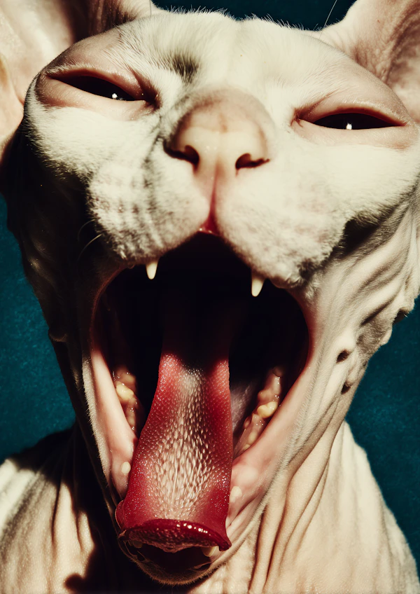 White Sphynx Close-Up