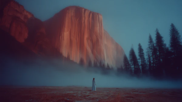 Misty Cliff Serenity