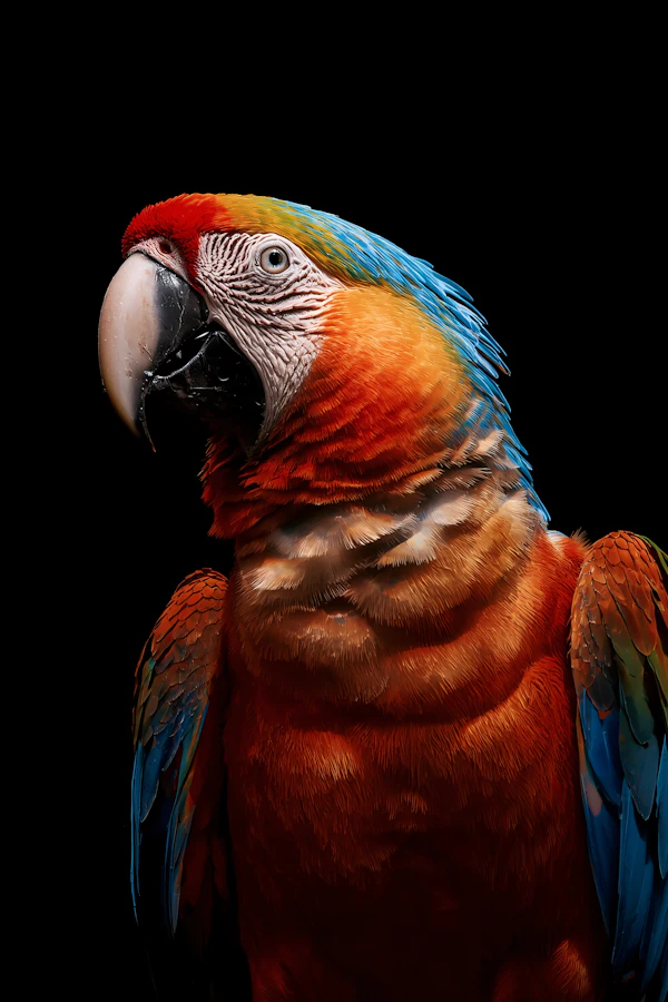 Vivid Macaw Portrait