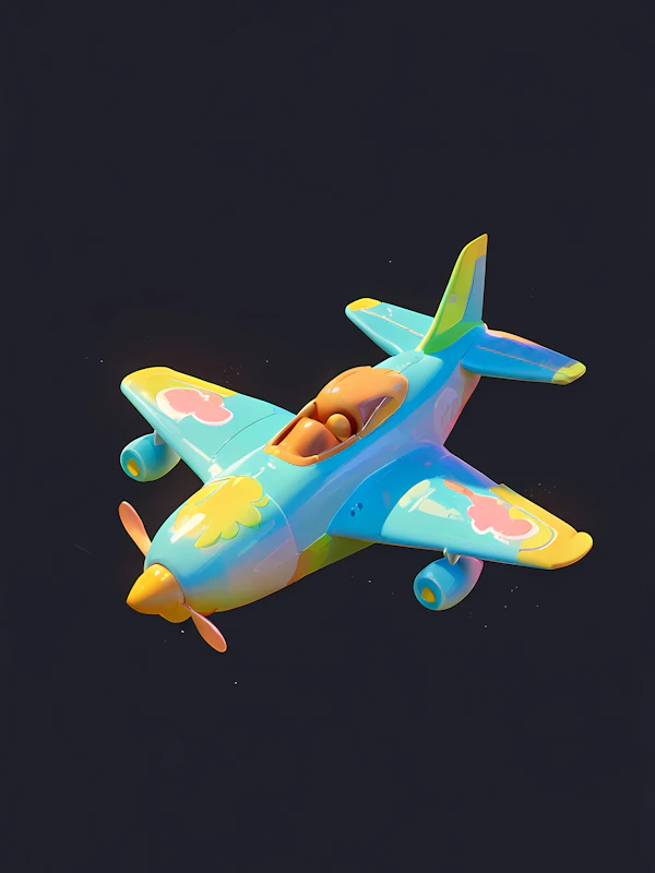 Colorful Toy Airplane