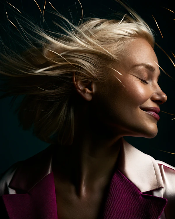 Serene Blonde Portrait