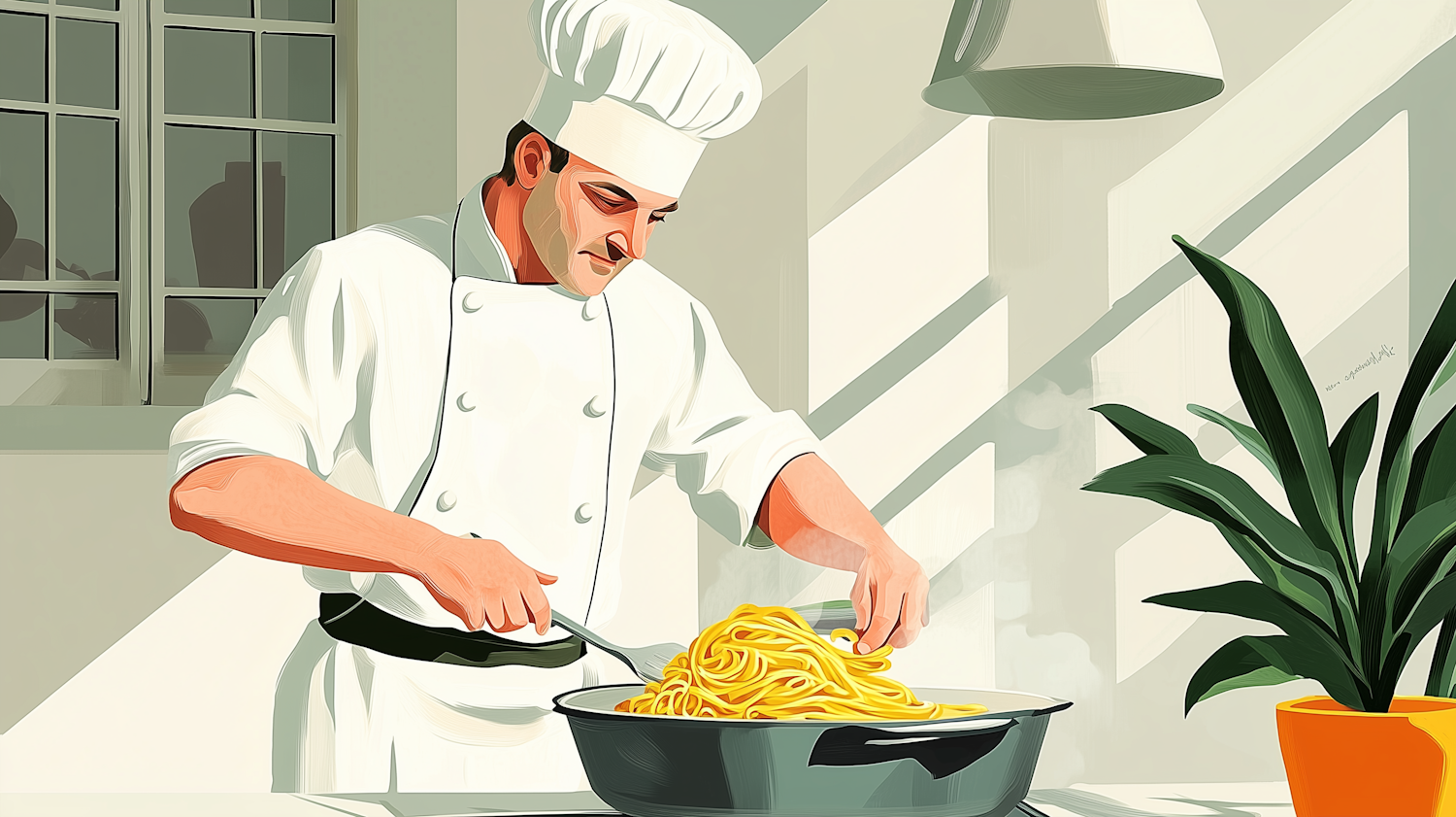 Modern Chef Illustration