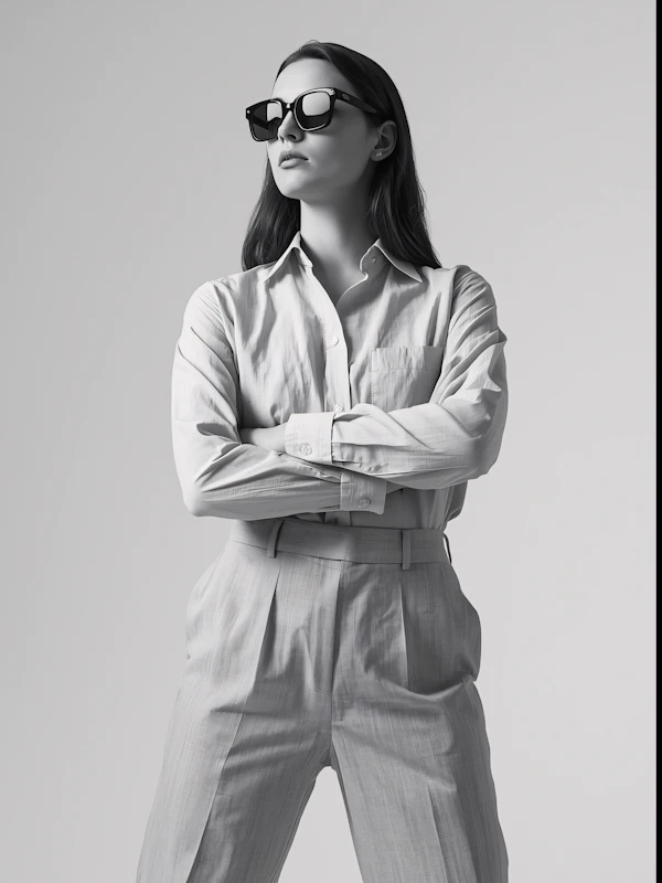 Confident Monochrome Portrait