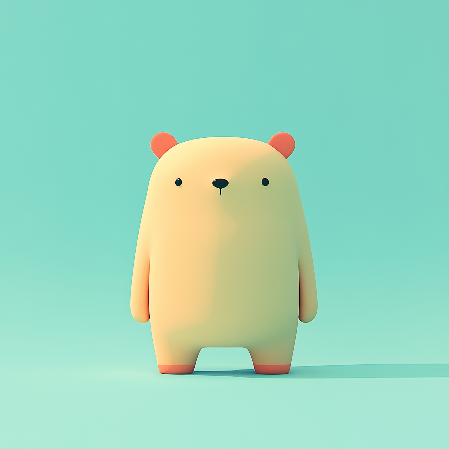 Charming Anthropomorphic Bear Illustration